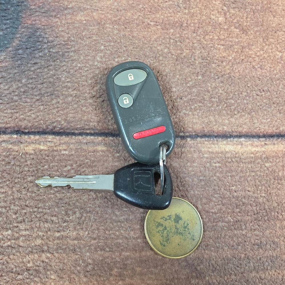 Honda Keyless Entry Remote Fob Key Set Grey Good NHVWB1U521 08E61-S5D-1M0-01